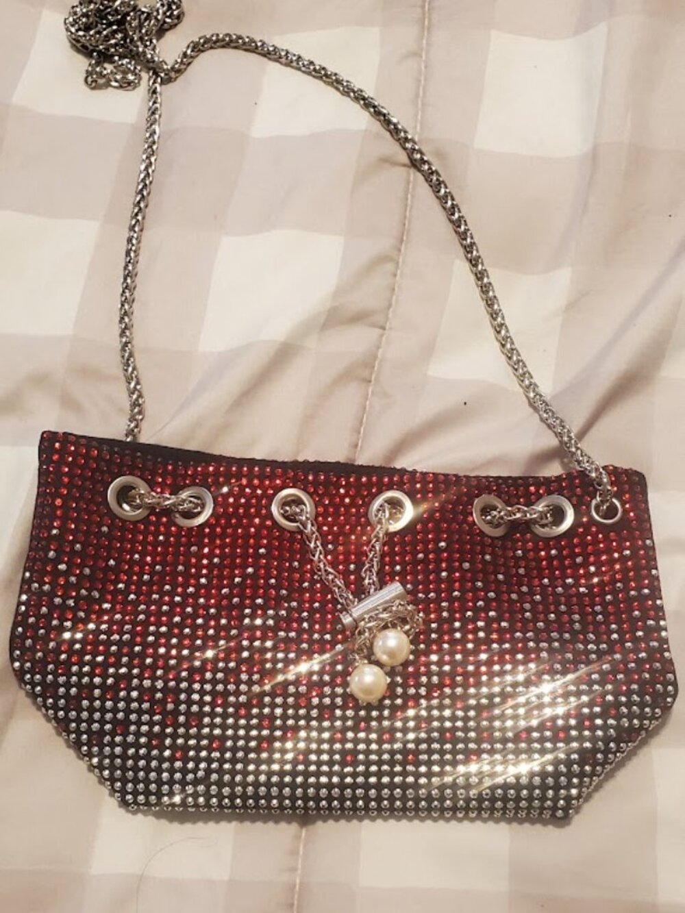 Red Bling Purse